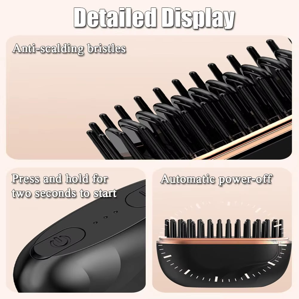 Mini Hair Straightener 3-Speed Temperature Control Rapid Heating & anti Scald Shell Lightweight and Portable for Travel