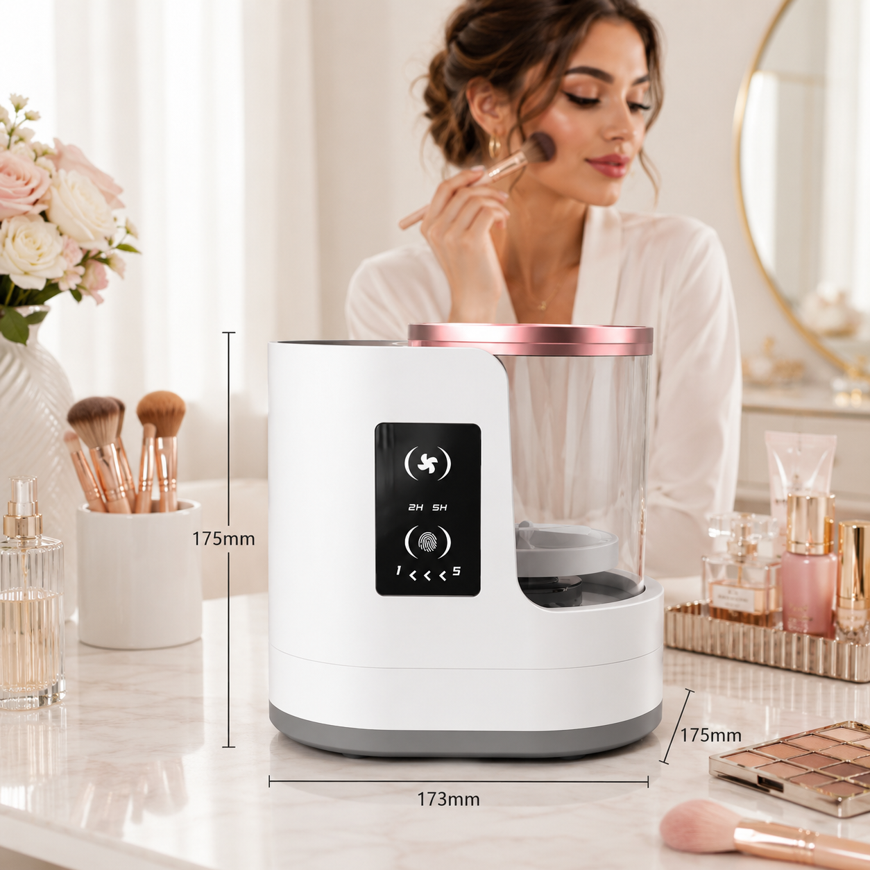 Automatic Fast-Drying Makeup Brush Cleaner