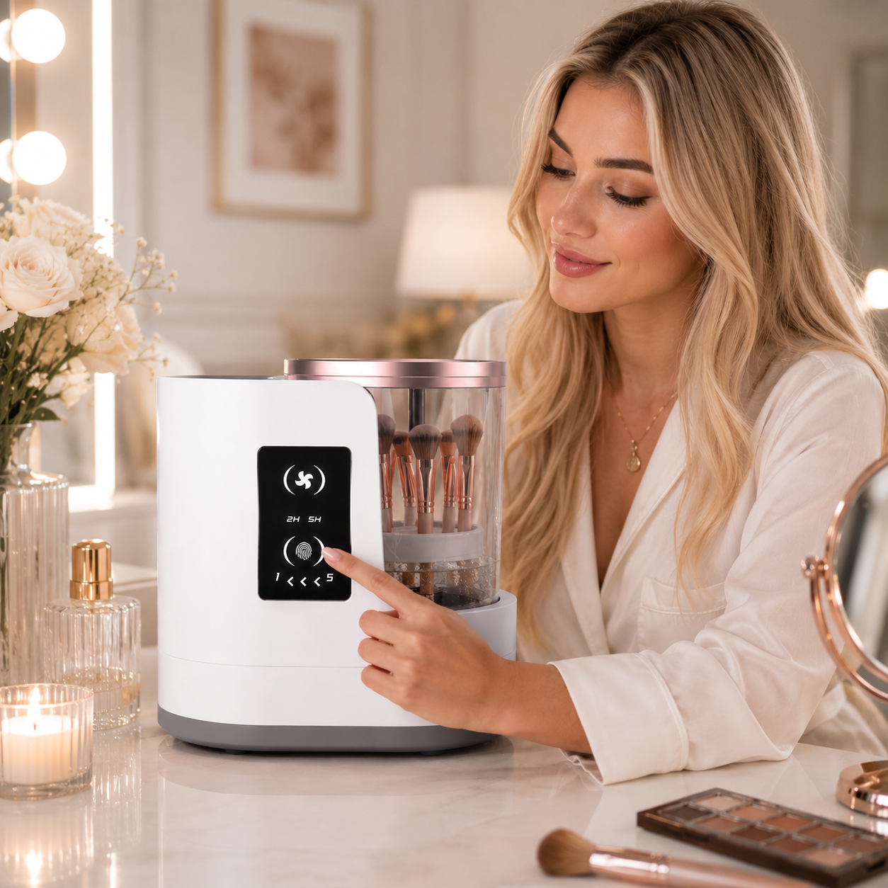 Automatic Fast-Drying Makeup Brush Cleaner