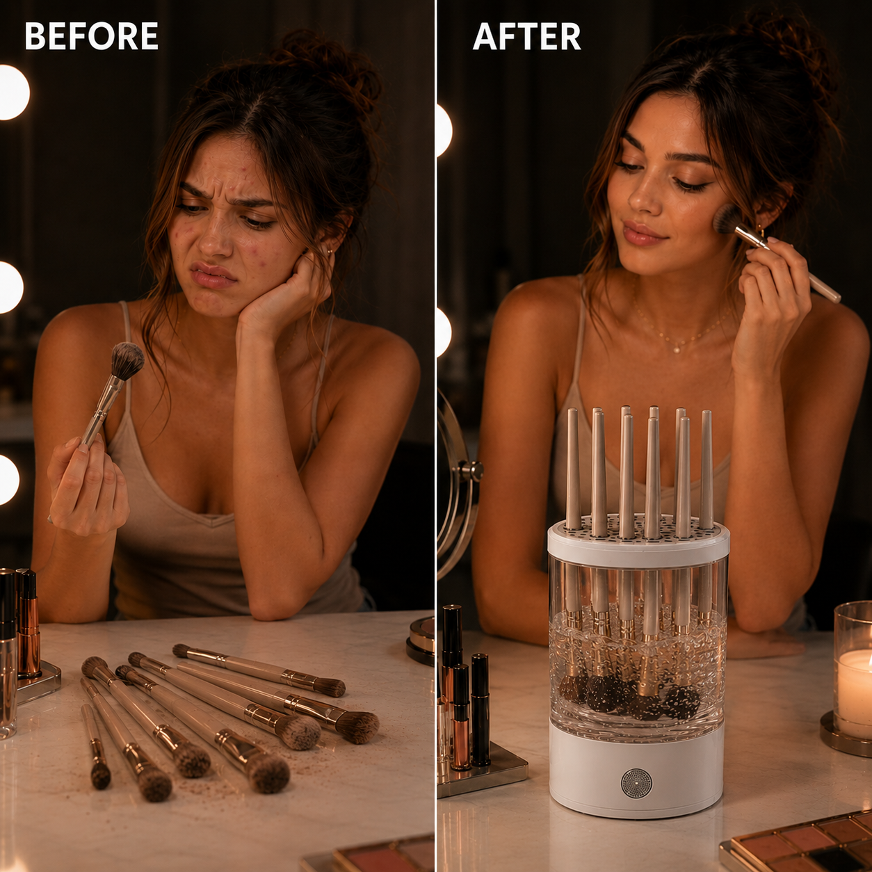 Automatic Fast-Drying Makeup Brush Cleaner